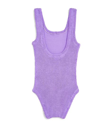 Hunza G Kids Purple Classic Swimsuit Harrods Uk