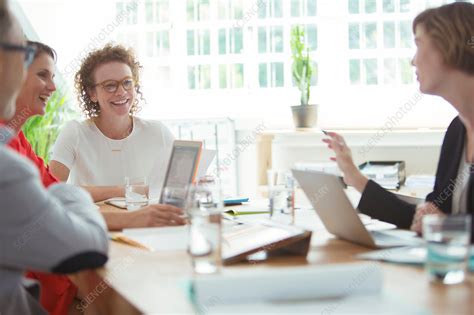 People talking and smiling - Stock Image - F015/1399 - Science Photo