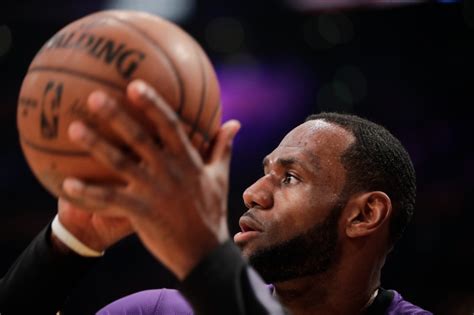 Purple And Bold Lebron James Shoots From Anywhere Press Telegram