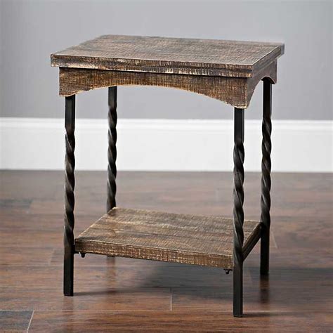 Taylor Twist Metal And Wood Side Table From Kirklands Side Table