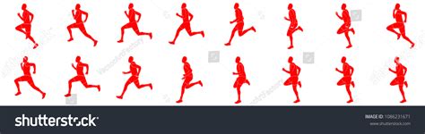 Man Running Animation Sprite Sheet Stock Vector Royalty Free