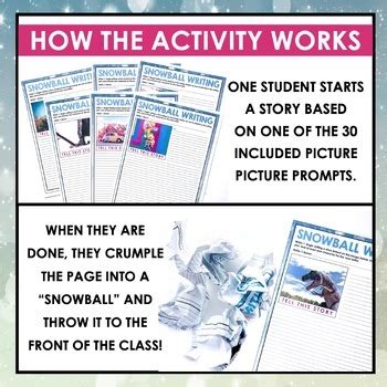 WRITING ACTIVITY SNOWBALL WRITING By Presto Plans TPT