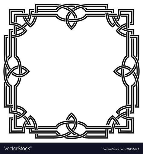 Frame With Celtic Ornament Royalty Free Vector Image