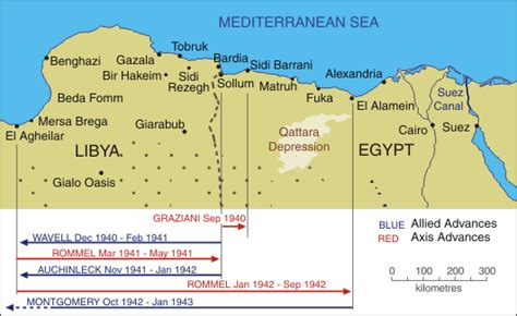 North Africa Ww2 Map Allies In World War 2 1941 Print Map Africa
