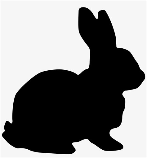 Rabbit Silhouette Rabbit Silhouette Clipart Transparent Png