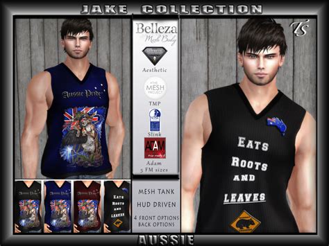 Second Life Marketplace Ts Mens Jake Aussie