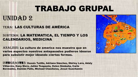 Solution Culturas De America Grupal Studypool