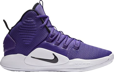 nike lace hyperdunk x mid basketball shoes in purple white purple for men lyst