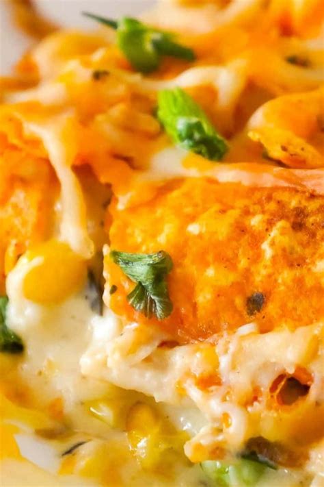 Repeat layers, and top with the remaining ½ cup of cheese. Doritos Casserole with Chicken is an easy weeknight dinner ...