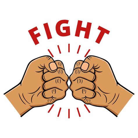 Fight Hand Gesture Symbol Fist Hand Battle Punch Power Competition