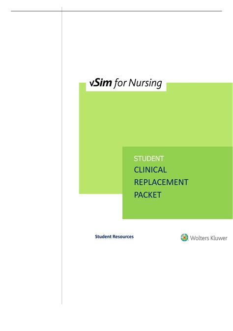 NURSING 1134 Andrew Davis VSim Clinical Replacement Packet NURSING