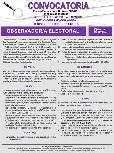 Este sábado 21 se llevará a cabo la consulta ciudadana, entre las 9 de la mañana y las 6 de la tarde, con locales de votación definidos por comuna. Convocatoria: Observadores Electorales 2020-2021 ...