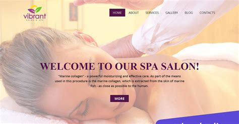 Skincare And Massage Salon Moto Cms 3 Template