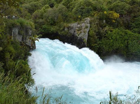 Huka Falls Powerful And Colourful Waterfall In Taupo