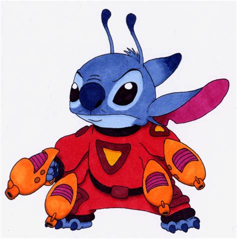 Stitch In Red Suit 1 By Ribera On Deviantart