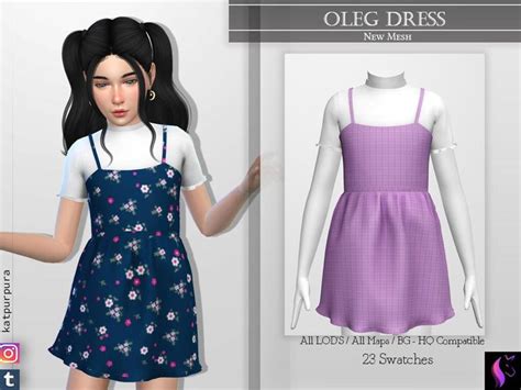 Katpurpuras Oleg Dress Sims 4 Children Sims 4 Sims 4 Dresses