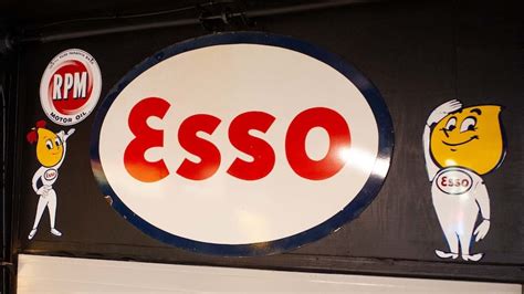 Esso Double Sided Porcelain Sign K166 The Eddie Vannoy Collection 2020