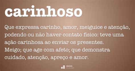 Carinhoso Dicio Dicionário Online De Português