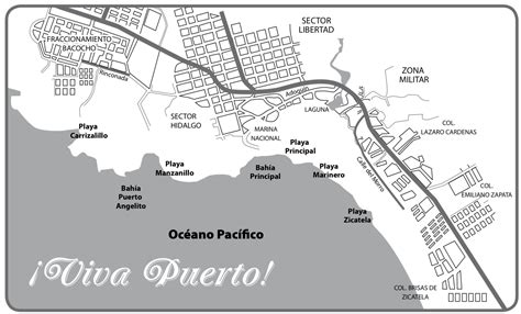 Map — Puerto Escondido Beaches