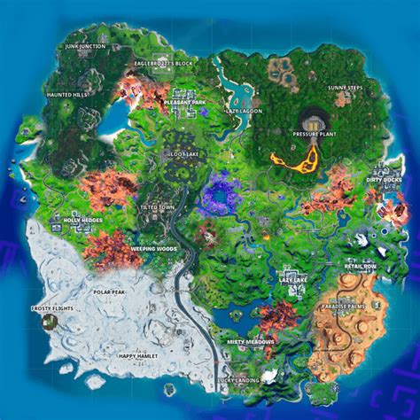 The Season X Map Mixed With The Current Map Rfortnitebr