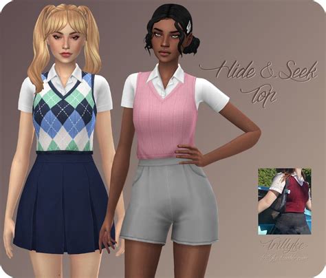 Hide And Seek Top Trillyke On Patreon Sims 4 Sims 4 Mods Clothes Sims