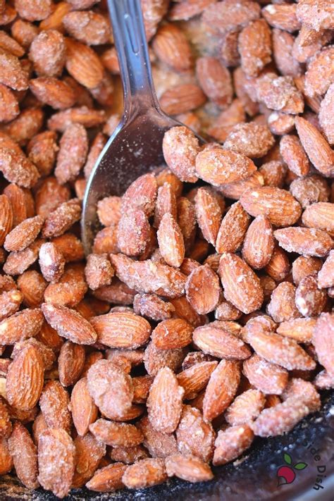 Slow Cooker Cinnamon Sugar Roasted Almonds Salty Side Dish