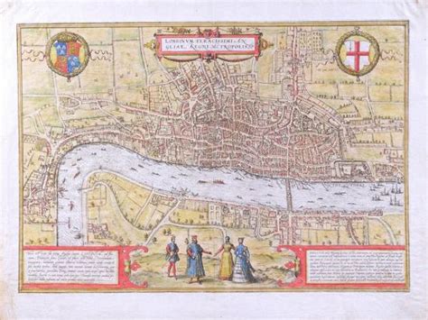 Map Of London From Civitates Orbis Terrarum By Georg Braun 1542
