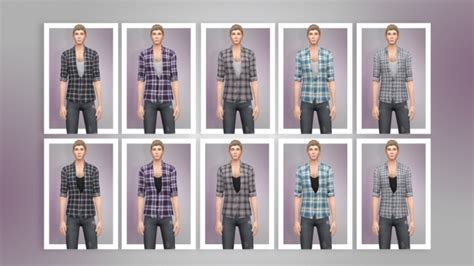 Sims 4 Unbuttoned Shirt