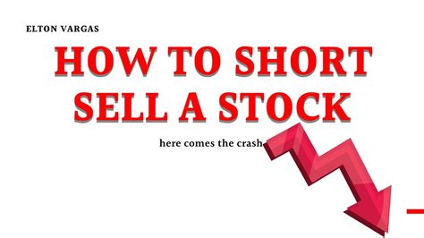 What And How To Short Sell A Stock Youtube