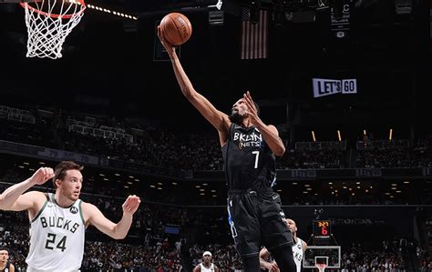 Nets 114 Bucks 108 Kevin Durant Leads Brooklyn With Historic Triple