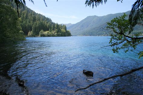 Le lac Crescent Lacs Olympic National Park État de Washington