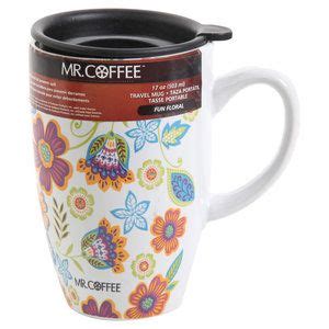 Back to walmart.com | store finder my projects my. Mr. Coffee 17-oz Fun Floral Mug with Lid, Multi-Color ...