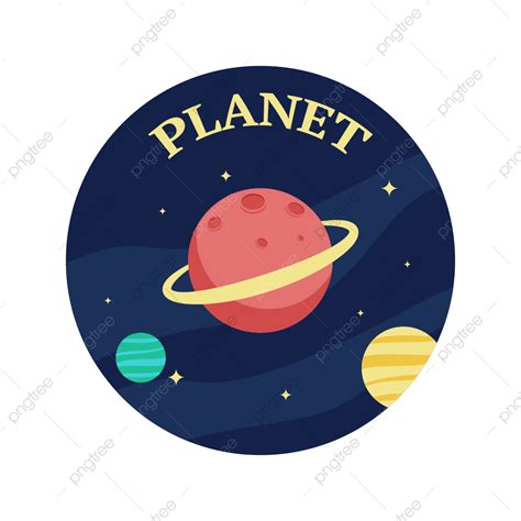 Space Moon Planet Vector Hd Images Space Label Planet Design Space
