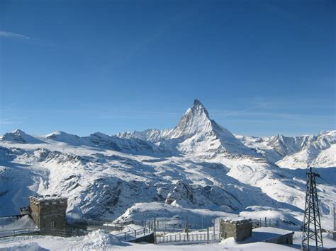 Asisbiz Switzerland Italy Matterhorn Matterhorn Viewed From Gonergrat 01