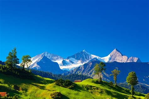 壁紙、山、風景写真、スイス、アルプス山脈、自然、ダウンロード、写真