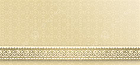 Background Ornamen Undangan Pernikahan Islami Emas Mewah Untuk Latar