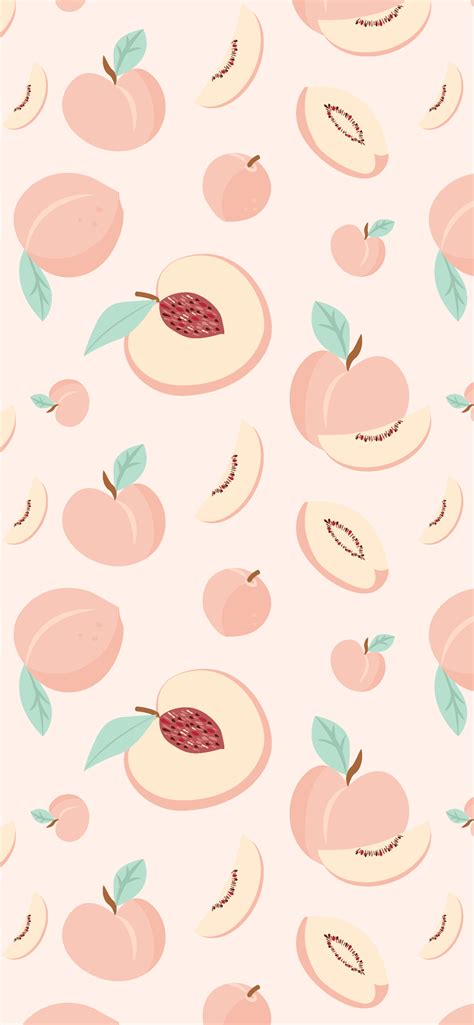 Peaches Iphone Background Peach Wallpaper Pink Wallpaper Iphone