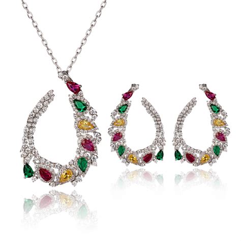 Custom Wholesale Gemstone Sets Jewelers Silver Jewelry Custom