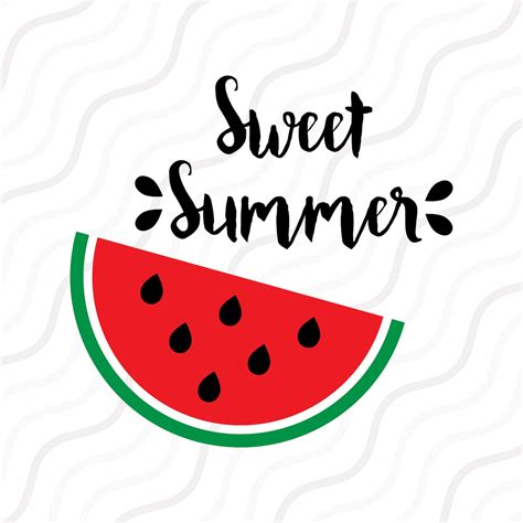 Sweet Summer Svg Summer Svg Watermelon Svg Melon Svg Cut Etsy