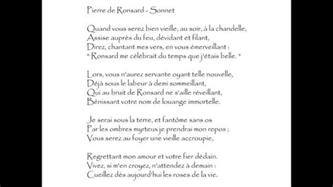 Poeme De Ronsard