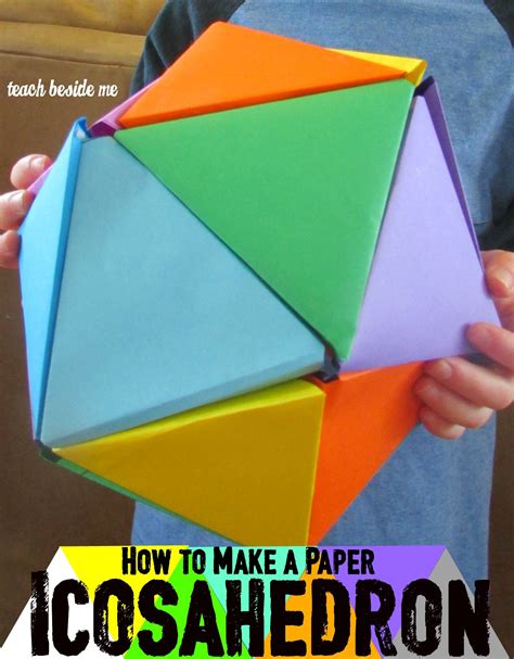 Rainbow Icosahedron Ball Teaching Math For Kids Shapes