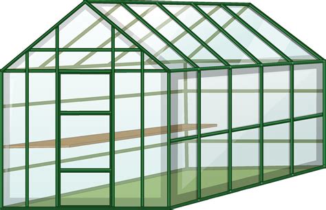Empty Greenhouse With Glass Wall On White Background Download Free