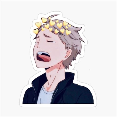 Sugawara Yawning Haikyuu Sticker By Animestick In 2021 Haikyuu