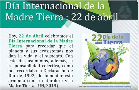 Día Internacional De La Madre Tierra Secretaría Jurídica Distrital