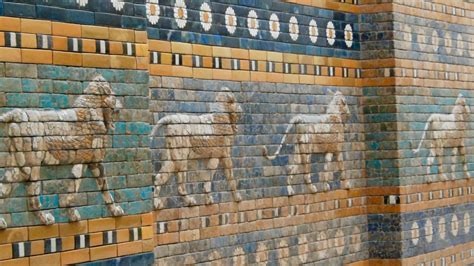 Lion Procession Ishtar Gate Babylon Iraq Pid000048 American