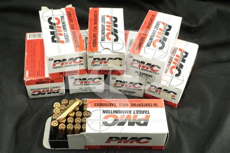 Pmc Ammunition 400x 30 Carbine Target Ammunition 110 Grain Fmj Bullets