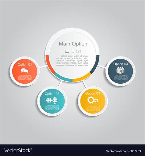 Infographic Report Template Layout Royalty Free Vector Image