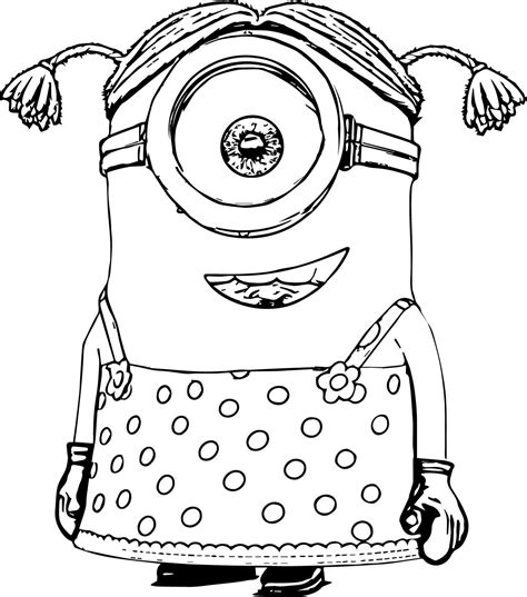 Minions Coloring Pages Wecoloringpage Minion Coloring Pages