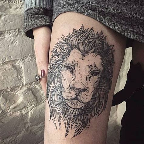 Image Result For Lion Tattoo Thigh Elegant Tattoos