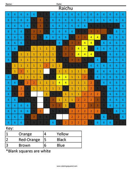 Nonstop pokemon pictures printables of each generation and , black white, diamond pearl, ruby. Pokemon Color by Number | Pokemon coloring, Pokemon ...